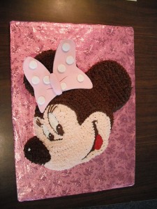 Student Paul Francis was the winner of the 2015 Edible Book Creations Contest with his Minnie Mouse cake.