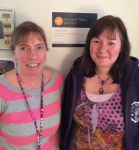 WCCC employees Carey Fox and Tatiana Osmond were the first two students to have completed the Microsoft Office Specialist (Word) certification on March 13th.