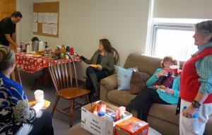 Faculty shared in a day of thanks during the employee appreciation breakfast buffet held on Tuesday, November 24th at WCCC. For each card of thanks exchanged, a non-perishable item was donated to the student food bank. 