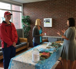 Students Ray Brewton and Rachel Cox collaborated with Human Services instructor Elizabeth Sullivan to host a "Free Bake" last week. An assortment of homemade goods were available for students to take at no cost. The event is part of a series now occurring at WCCC to raise awareness of student hunger and to help counteract it with local resources.